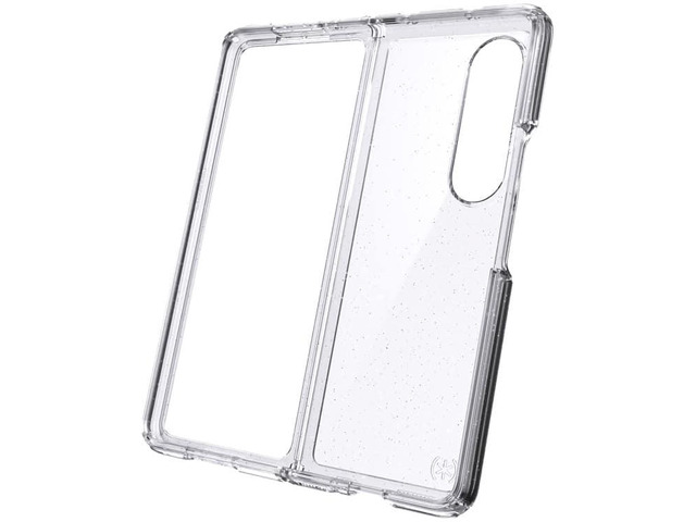 Speck Presidio Perfect - Glitter Fold Case - Samsung Galaxy Z Fold4 Color Clear