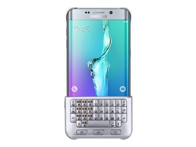 Samsung Keyboard Cover EJ-CG928 - QWERTY - keyboard cover for mobile phone - silver - for Galaxy S6 edge+