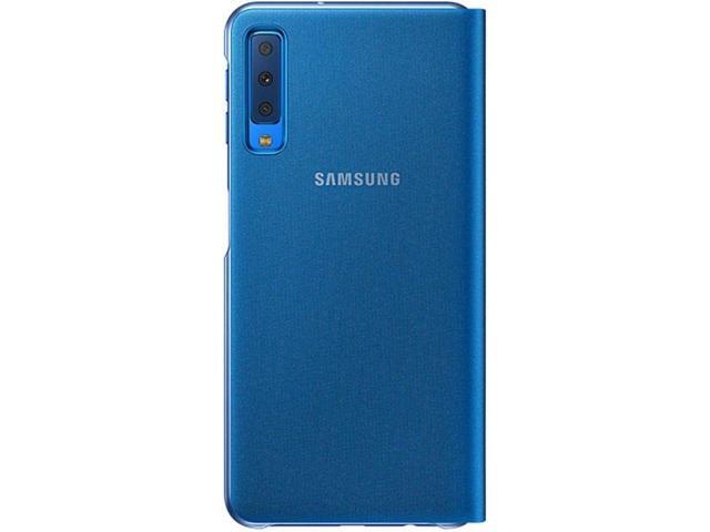 Samsung Original Folio Wallet Cover Case for Galaxy A7 2018 - Blue