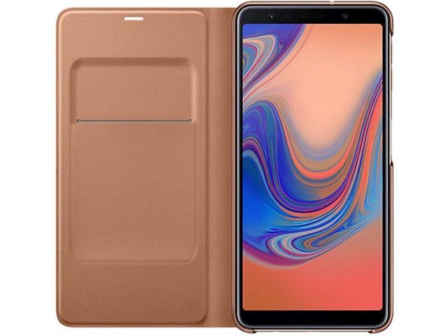 Samsung Original Folio Wallet Cover Case for Galaxy A7 2018 - Gold