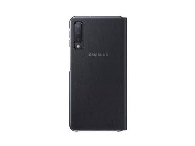 Samsung Original Folio Wallet Cover Case for Galaxy A7 2018 - Black