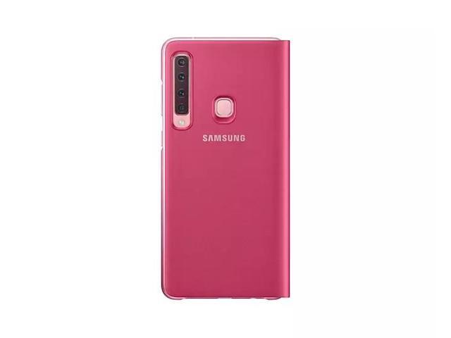 Samsung Original Galaxy A9 2018 Wallet Cover Case, Pink