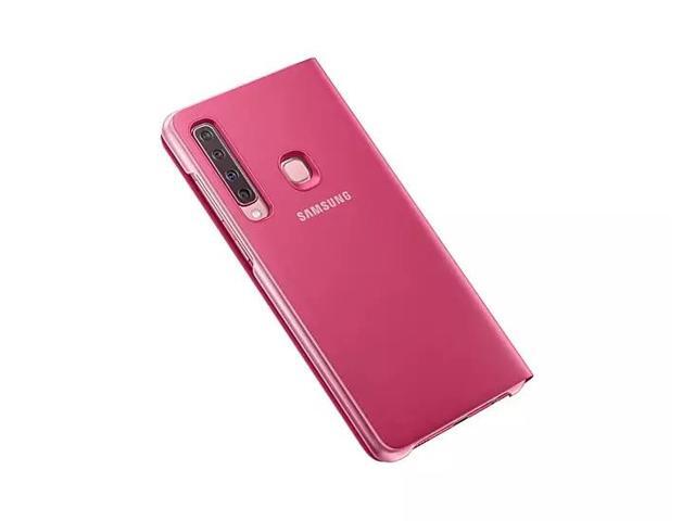 Samsung Original Galaxy A9 2018 Wallet Cover Case, Pink