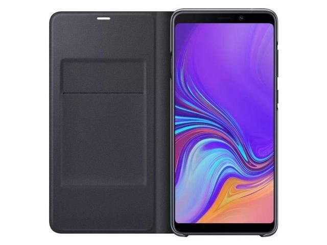 SAMSUNG Original Galaxy A9 2018 Wallet Cover Case, Black