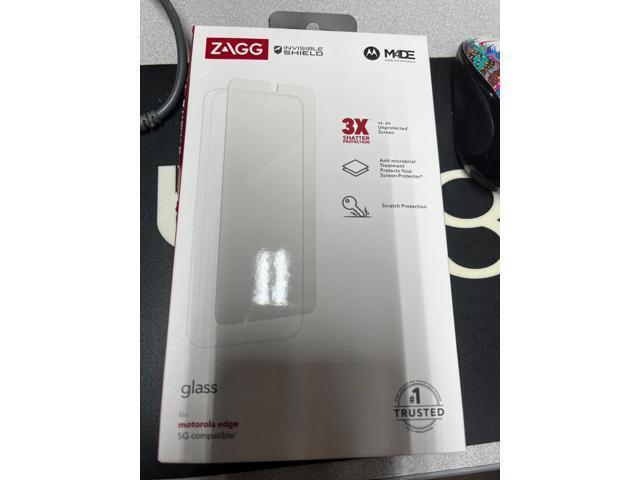 Zagg Invisible Shield Anti-Microbial Glass Screen Protector for Moto Edge 5G