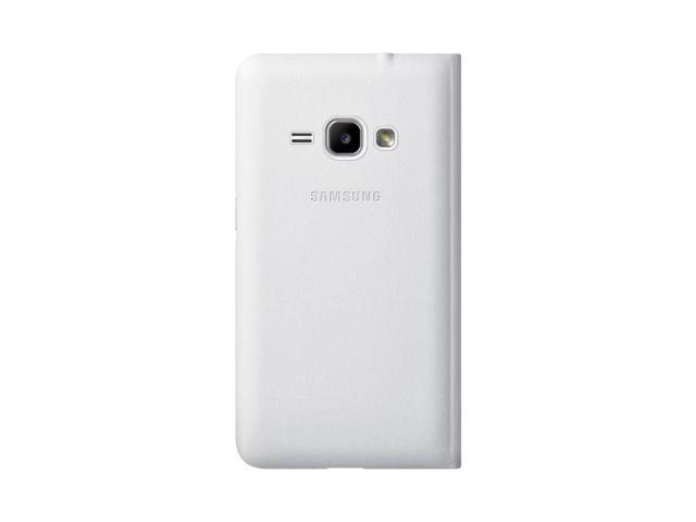 Samsung Galaxy J1 2016 Flip Wallet Cover I Color: White