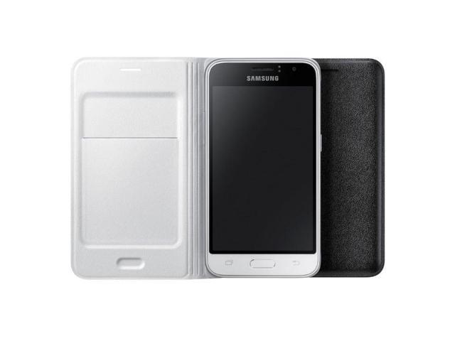 Samsung Galaxy J1 2016 Flip Wallet Cover I Color: White