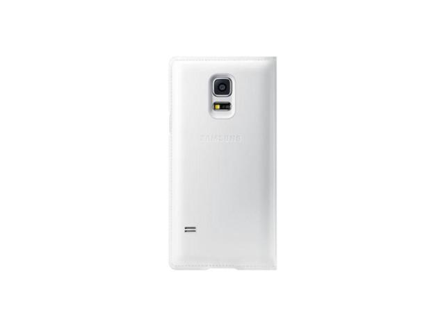 Samsung Galaxy S5 Case S View Flip Cover Folio I Color: White