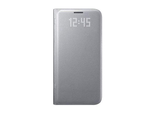 Samsung Galaxy S7 LED Flip Wallet Cover I Color: Silver