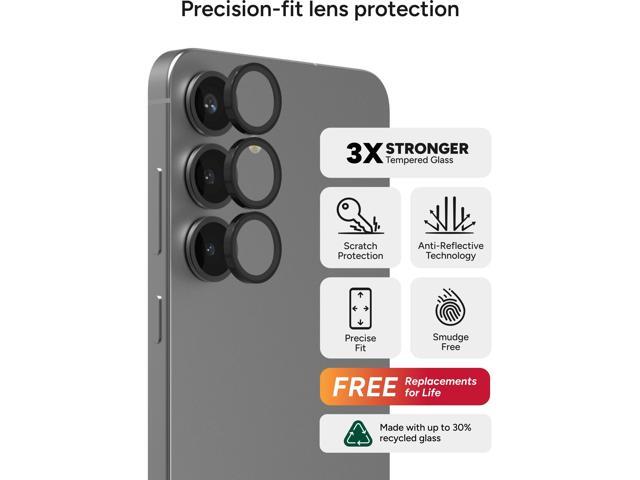 ZAGG Glass Elite Anti-Reflective Samsung Galaxy S25+ Camera Lens Protector