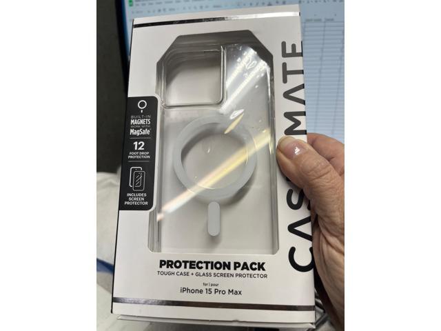 Case-Mate protection pack Tough case + Glass screen protector iphone 15 pro max