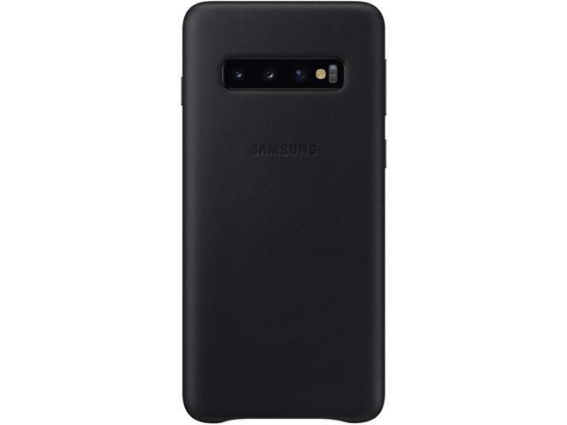 Samsung Leather Cover Case For S10 - BLACK
