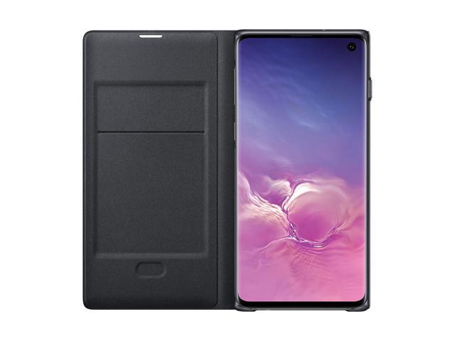 Samsung EF-NG973PBEGUS Galaxy S10 LED Wallet Case, Black