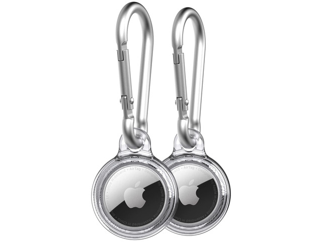 Tech21 Evo Clear case for AirTag Two Pack