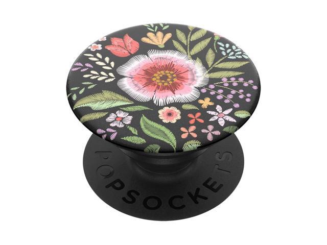 PopSockets PopGrip - Holder and Grip for Smartphone and Tablet with Interchangeable Top - Flower Flair