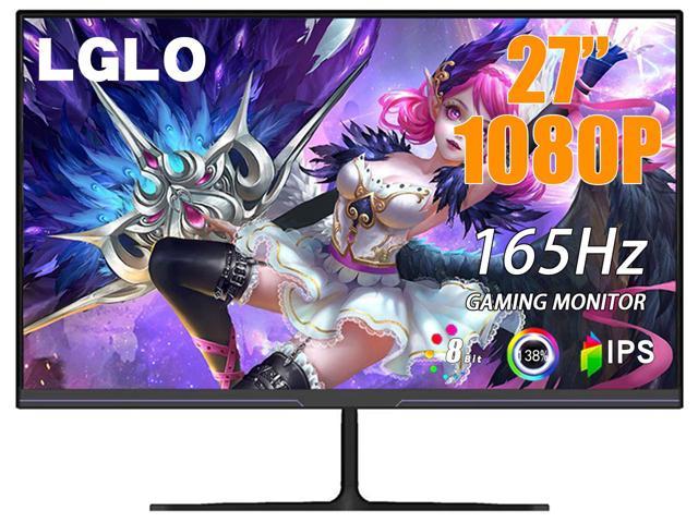 LGLO 27Inch 165Hz 138%sRGB 1920x1080P Monitor, IPS Display With 178° Wide Viewing Angle, Built-in Speaker, 1ms Response Time, Support HDMI and DP.