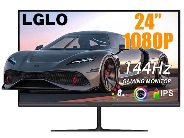 LGLO 24' 1920 x 1080 144Hz Gaming Monitor with Built-in Speakers and Wide Viewing Angle 178°, Tilt Adjustment for Ergonomic Viewing with Virtually.