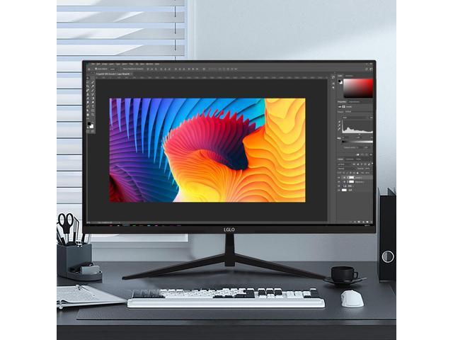 LGLO 27 Inch 4K UHD (3840x2160) Monitor, Dual Mode 4K@60Hz/2K@144Hz, IPS Panel, Borderless Design, HDR400, 99% sRGB, Work & Gaming Monitor for...