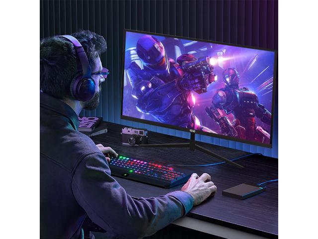 LGLO 27 Inch 4K UHD (3840x2160) Monitor, Dual Mode 4K@60Hz/2K@144Hz, IPS Panel, Borderless Design, HDR400, 99% sRGB, Work & Gaming Monitor for...
