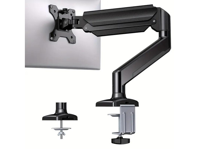 NO.32 inches Screen Dual Monitor Mount, Max 22 lbs Each Arm, Adjustable Dual Monitor Stand, Sturdy Steel Dual Monitor Arm with 180° Swivel, Tilt,...