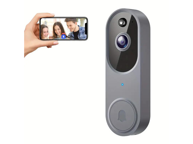 NO.1080P Smart Wireless Video Doorbell Camera With Chime, Night Vision, Real-Time Alerts, AI Human Detection, 2.4G WiFi, Two-Way Talk, Cloud...