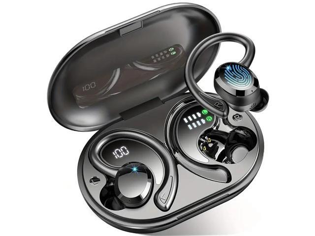 No. Wireless sports earplugs, wireless 5.3 earplugs 14.2mm driver stereo, 48-hour earplugs with ear hooks, can hang 4 noise-reducing microphones,...