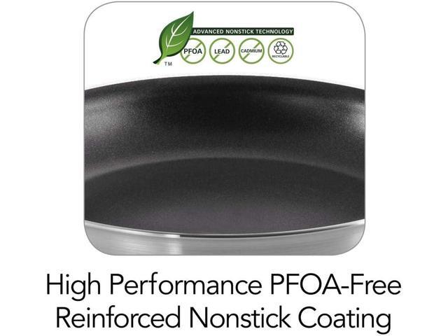 Tramontina Professional 10-Inch Non Stick Frying Pan, Heavy-Gauge Aluminum Skillet with Reinforced Nonstick Coating, Red Handle, Dishwasher and...