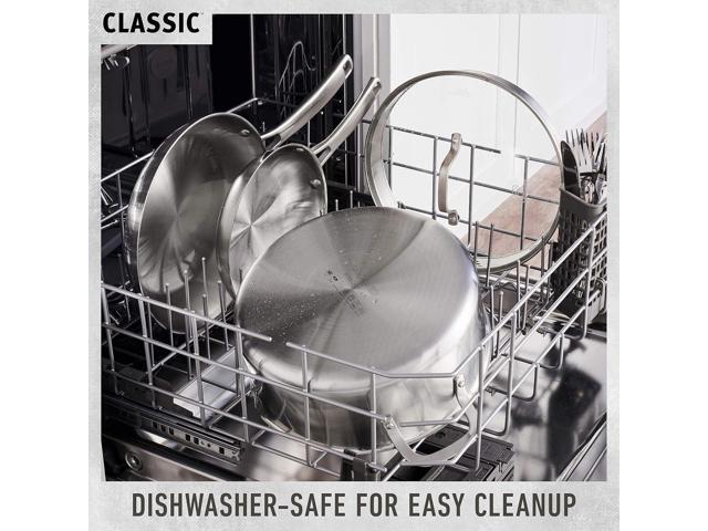 Calphalon Classic Stainless Steel 3.5-Quart Sauce Pan with Cover
