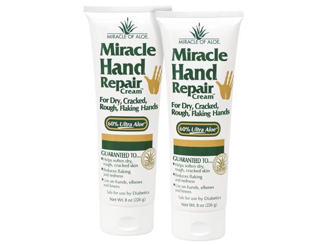 Miracle of Aloe's Miracle Hand Repair Cream (8 OZ Pack of 2)