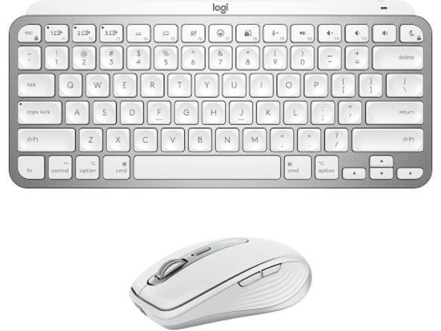 Logitech MX Keys Mini for Mac Keyboard + MX Anywhere 3 for Mac Wireless Mouse Combo - Backlit Keys, USB-C, Bluetooth, Ergonomic, Compact, Fast.