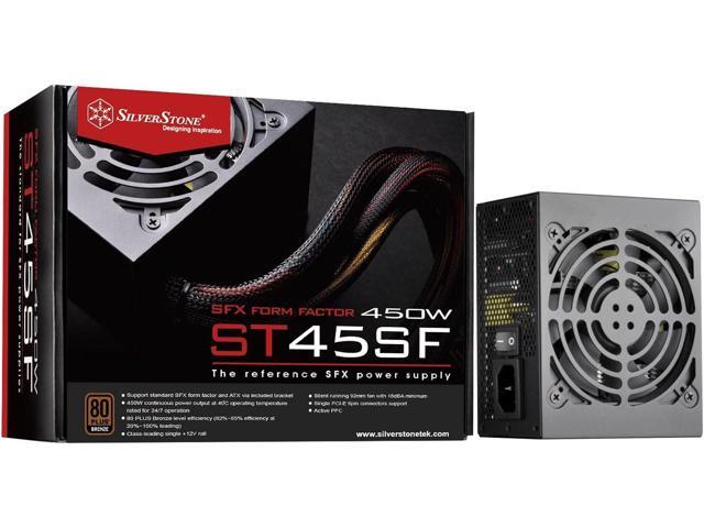 silverstone technology 450w sfx form factor 80 plus bronze power supply (st45sf-v3-usa), sst-st45sf-v3-usa