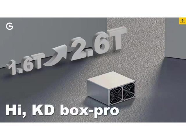 Goldshell KD Box Pro Miner KDA Miner 2.6T 235W Upgrade Version of KD Box With PSU( need to add a 220V boosting transformer to use)180 Days Warranty...