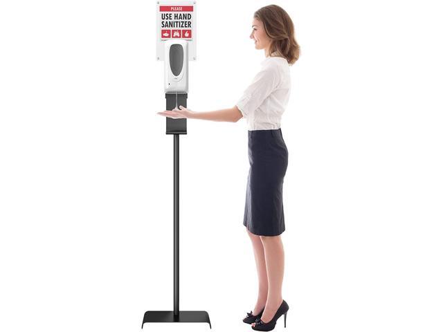 iTouchless Sensor Sanitizer Dispenser with Floor Stand and Sign Board, 1000 ml Capacity, For Gel, Liquid, Alcohol, Touchless and Automatic for...