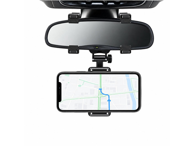 Universal 360 Rotation Car Rear View Mirror Mount Stand GPS Cell Phone Holder US