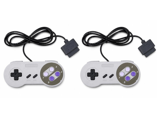 2 FOR New Super Nintendo SNES System Console Replacement Controller 6FT SNS-005