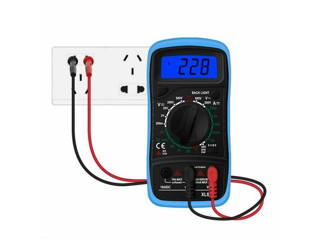 Digital Multimeter AC DC Voltmeter Ammeter Ohmmeter Volt Tester Meter XL830L USA