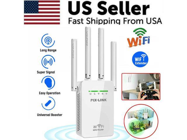 1200Mbps WiFi Range Extender Repeater Wireless Amplifier Router Signal Booster