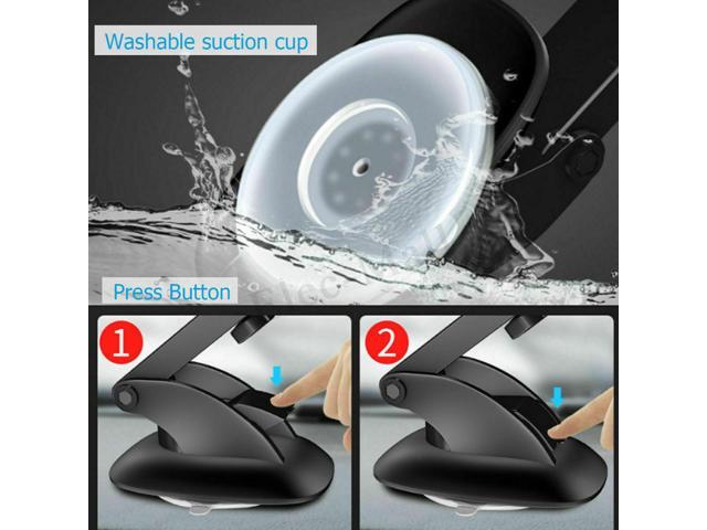 Qi Wireless Fast Charging Car Charger Mount Holder Stand 2 in 1 For Cell Phone