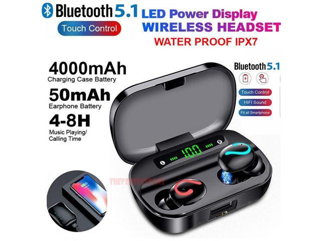 Bluetooth 5.1 Headset TWS Wireless Earphones Mini Earbuds Stereo Headphones IPX7