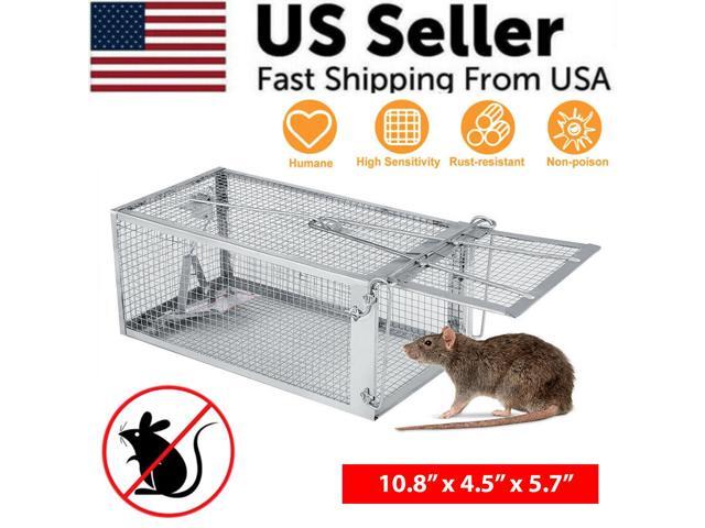 USA Mouse Trap Rat Trap Rodent Trap Live Catch Cage, Easy to Set Up and Reuse