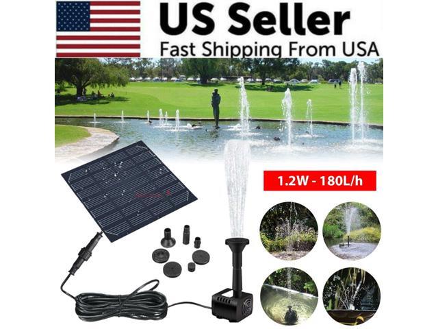 Solar Power Fountain Submersible Floating Water Pump Bird Bath Pond Garden Pool