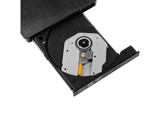 Slim External CD DVD RW Drive USB 3.0 Writer Burner Player Black For Laptop PC