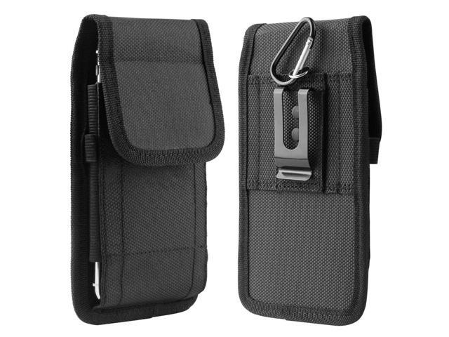 Vertical Cell Phone Holster Pouch Wallet Case With Belt Clip For iPhone Samsung