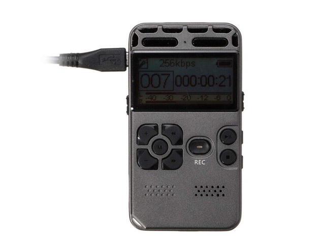 64GB Rechargeable LCD Digital Audio Sound Voice Recorder Dictaphone MP3 Player