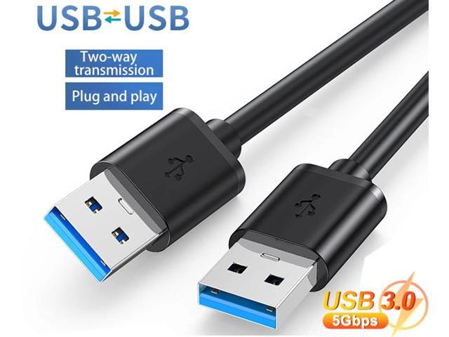 USB 3.0 A Male to A Male Cable Data Transfer Super Speed Power Charger Metal 6FT