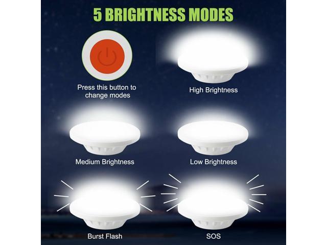 Rechargeable 60 LED Outdoor Camping Tent Light USB & Solar Lantern Hiking Lamp