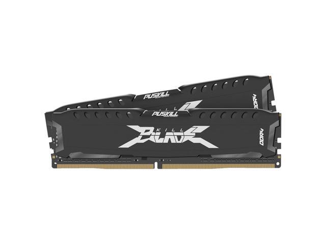PUSKILL 16GB Kit (2x8GB) DDR4 RAM 2666MHz PC4-21300 Desktop Memory with Aluminum Heatsink, Non-ECC Unbuffered UDIMM 1.2V CL19 288-Pin, Dual Channel...