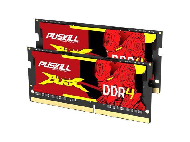 PUSKILL DDR4 Laptop RAM 16GB Kit (2x8GB) 3200MHz (PC4-25600) 260-Pin SODIMM CL22 1.2V - Plug and Play Upgrade for Gaming Laptops and Notebooks,...