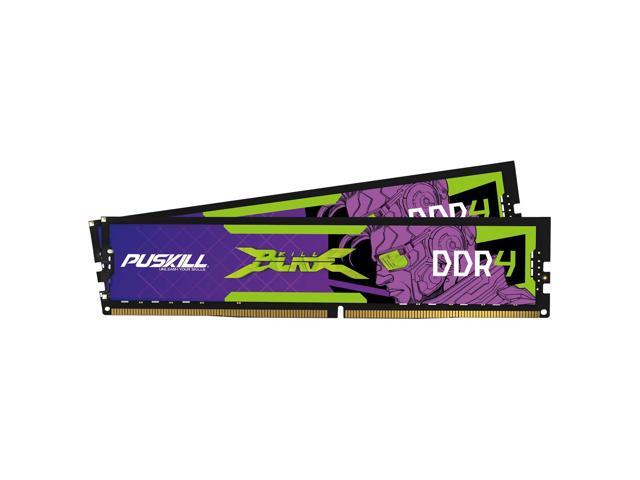 PUSKILL DDR4 32GB (2x16GB) 3200MHz PC RAM CL16-18-18-42 1.35V Desktop Memory Kit for Gaming and High-Performance Computing Compatible with...