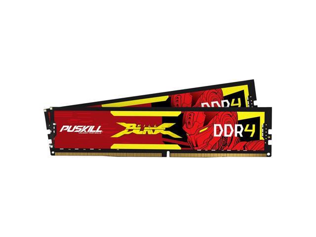 PUSKILL DDR4 RAM 16GB Kit (2x8GB) 3200MHz PC4-25600 CL16 Desktop Memory - 1.35V UDIMM Low Latency, Intel XMP 2.0 Ready for Gaming PC, Compatible...
